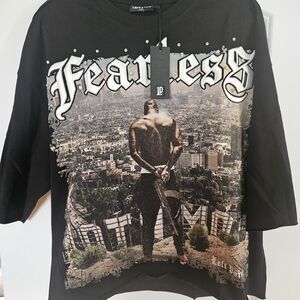 💎 NWT Left Point “FEARLESS” Rhinestone Graphic Tee 💎
